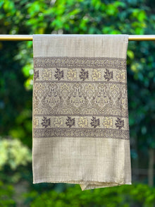  Khadi Border Wool Ladies Shawl | MWS009